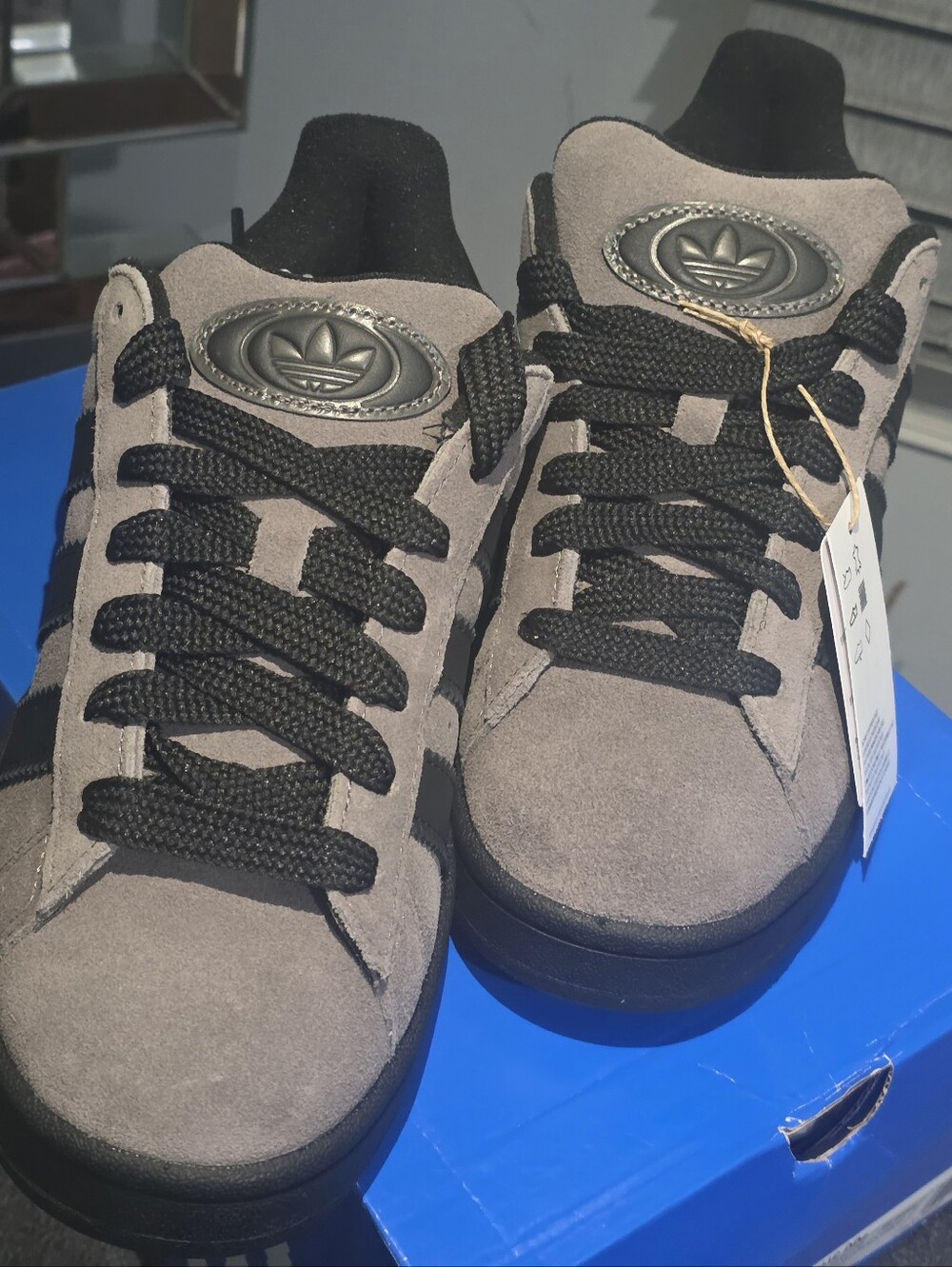 Adidas Originals Campus 00s Charcoal Black Suede - Size US Men's 8.5 (IF8770) - Picture 3 of 7